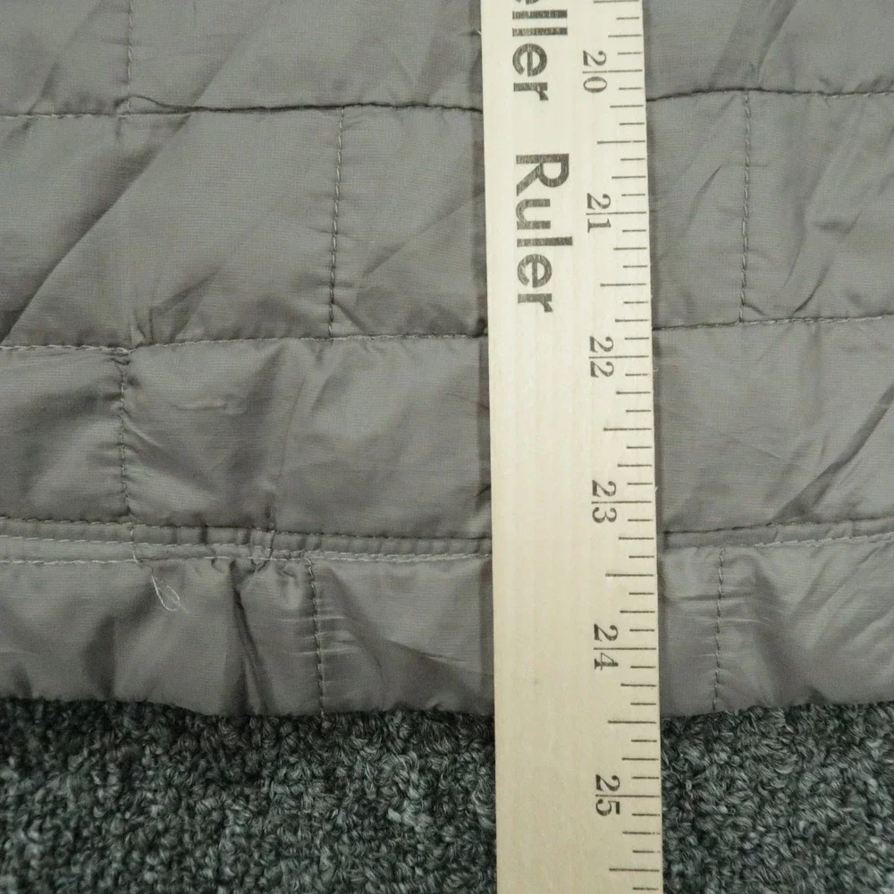 Patagonia Jacket Women Small Gray Nano Puff Full Zip Pockets Quilted Primaloft *